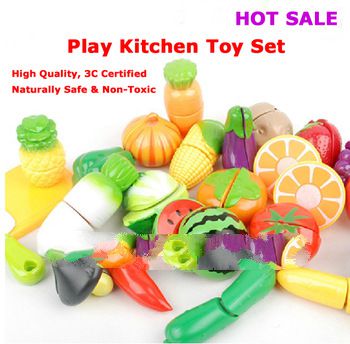 Free shipping Hot sale children toy Child fruit kitchen toy play set kindergarten toy 7pcs per set