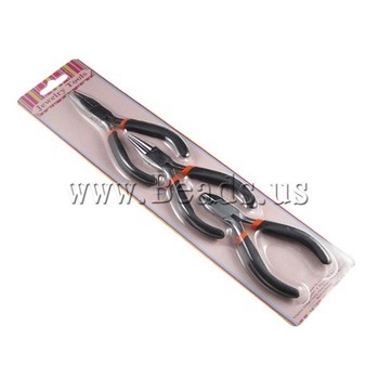 Free shipping!!!Jewelry Plier,, Ferronickel, 12.5x5cm,single plier size:4.5Inch, 3PCs/Set, Sold By S