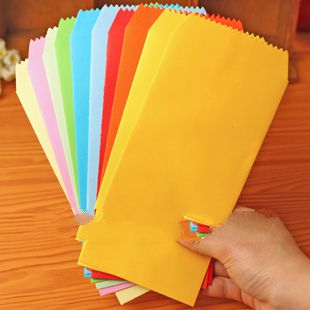 Free shipping Korea stationery candy color multicolour paper long design solid  envelope brief solid
