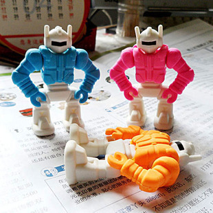 Free shipping Korea stationery rubber robot school supplies transformers armored Ares kids eraser