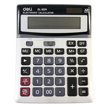 Free shipping Lackadaisical 1654 solar calculator computer metal panel calculator wear-resistant 12 