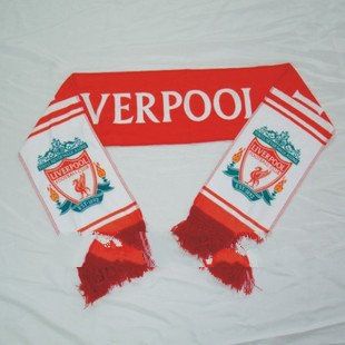 Free shipping  Liverpool  fc red scarf  / football fans neckerchief   dropshipping
