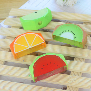 Free shipping New cute fruit sharpe pencil Sharpener school supplies 10Pcs/Lot