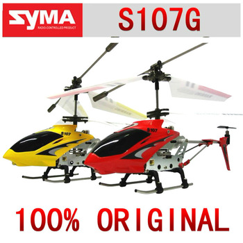 Free shipping ! Original identify ! 22cm SYMA s107 S107G mini metal 3.5CH RC helicopter model toys w