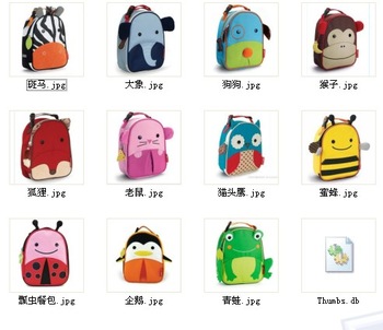 Free shipping Outdoor children lunch bags kids lunch box animal dog monkey bee ladybug owl penguin f