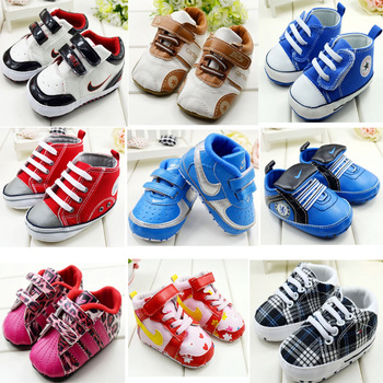 Free shipping Retail Fashion BOYS GIRLS Baby Shoes Multi Colors For First walkers 11CM 12CM 13CM Pre