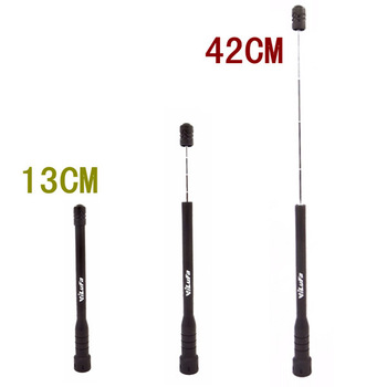 Free shipping SMA-F UHF+VHF Handheld Telescopic Antenna for baofeng walkie talkie BF-888S 777S 666S 