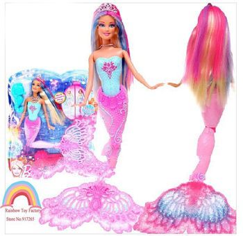 Free shipping The little mermaid doll toy children toy color magic mamaid doll toy girls doll origin