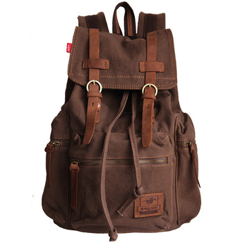 Free shipping Vintage Canvas Backpack Rucksack mountaineering book backpack school backpack b1039