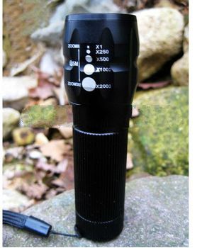 Free shipping cheaper and practical  High Power Torch Zoomable LED Flashlight Torch light For camp F