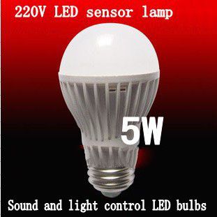 Free shipping1pcs human sensor Light LED bulb 5W 33pcs 3528SMD 220V motion sensor led light lamp E27