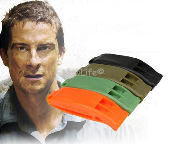 Freeshipping 50pcs/lot Outdoor survival whistle Lifesaving Dual whistle Spot goods emergency whistle