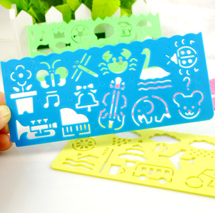 Fresh examination ruler, student modeling ruler, cartoon images can be painted a variety of school s