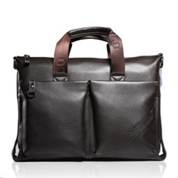 Genuine soft leather briefcase leather laptop bags for men men's shoulder bags business bag