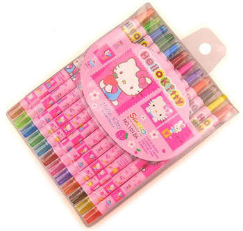 Hello Kitty Watercolor painting/Hello Kitty Watercolor Brush Free Shipping