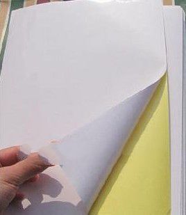 High quality 21*29cm(A4) paper 100 pcs/lot blank adhesive sticke paper stickers printing paper can m