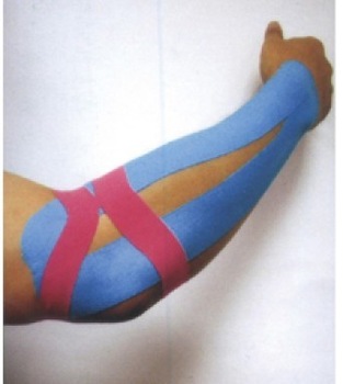 High quality 5cmx5m water resistance Cotton Tex Kinesio tape Therapy Muscle Tape, multi color, 9pcs/