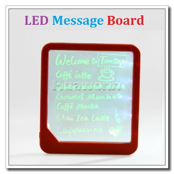High quality LED Message Board Kids Painting Writing Panel with Fluorescent Marker Pen Dropshipping