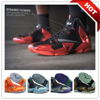 HoT Sell ! New Style Lebron XI 11 men basketball shoes with Sock Authentic athletic shoes Top qualit
