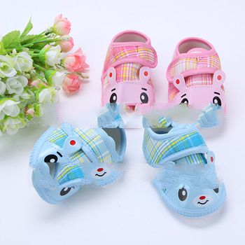 Hot Baby Kids Cartoon Soft Sole Shoes Toddler Rabbit Bear Dot Camo Bowknot Shoes LKM129 Free&Dro