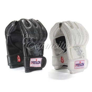 Hot Sale 2 colors Half Finger Grappling Sparring MMA Boxing Gloves Sanda Fighting Sandbag Punch Mitt