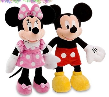Hot Sale Free Shipping 2pcs/lot American Lovely Couple Mickey Mouse And Minnie Mouse Stuffed animals