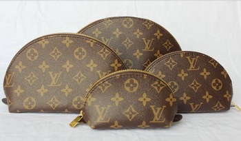 Hot Sell-2013 Shell (4 Piece /Set )Cosmetic Cases Multifunctional PU Leather Wallet Fashion Women Ma