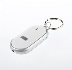 LED Key Finder Locator Find Lost Keys Chain Keychain Whistle Sound Control