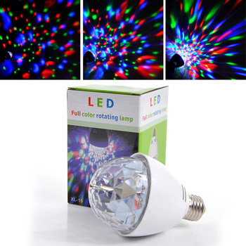 LED Revolving Light Multicolour Ball Light Bulb RGB KTV Ceiling Lights White