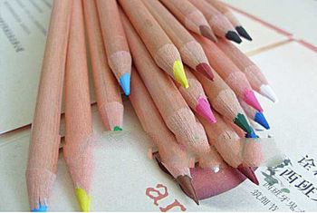 Low-carbon Environmental Protection Log Color Wooden Pencil Crayons Colored pens