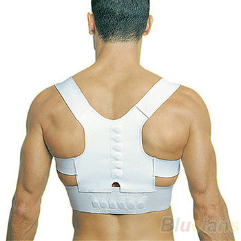 Min. $16 Men Women Magnetic Posture Support Corrector Back Belt Band Pain Feel Young Belt Brace Shou