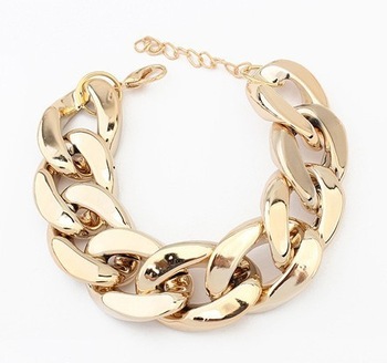 Min Order $10  Free Shipping!Europe and the United States major suit coarse chain simple all-match B