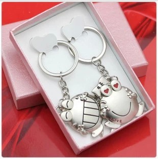 Min. Order is $10 ( Can Mix order ) !Couple keychain - Mouth Frog