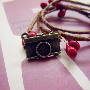 Min.order $10(mix order)Bronze Plated(9PCS) Jewelry Accessory Classic Camera Charm(6529#) 18*13 mm
