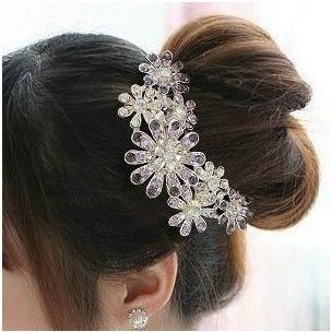 Min.order is $10 (mix order) 72I40 Fashion Korean sexy elegant delicate flower hair band hair clip w