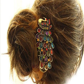 Min.order is $10 (mix order)free shipping,Korea fashion hair accessories, temperament is the peacock