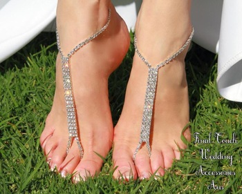 Min.order is $10(mix order+gift)Free shipping!!2013 fashion Barefoot beach sandals Bridal/wedding di