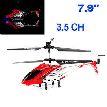 Mini 3.5 CH 7.9" Ultralight Infrared RC Helicopter With Gyro Light Kids Toy Gift Red wholesale