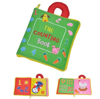 Multi-functional the counting Book Baby Activity Educational Preschool Children Soft Cloth Hand Book