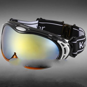 NEW Unisex UV Protection Anti-Fog Sports Ski Goggles (Black) +free shipping