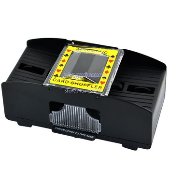 New 1-2 Decks Quick Shuffling Playing Cards Card Poker Shuffler Automatic Machine TK0672