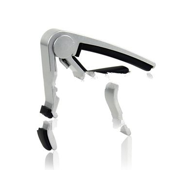 New Aluminum Metal Change Trigger Guitar Capo Clamp Tuner For Acoustic/Electric Guitar Silver 14743