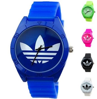 New Famous Brand Hot-selling 2013 Blue Classic 3 Silica Gel Candy Table Women Inveted Sports Watch