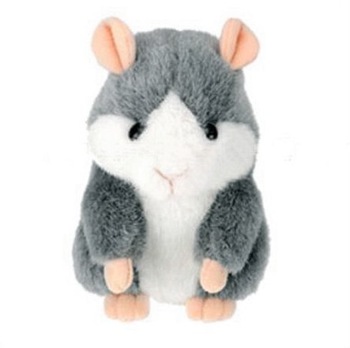 New Gray Speaking Talking Sound Record,Hamster Talking Plush Toy Animal