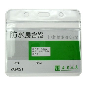 New ID Badge Card Plastic Pocket Holder 10pcs 3.8"x3.4"