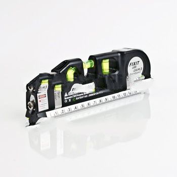 New Laser Level Horizon Vertical Measure Tape 8FT Aligner