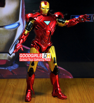 New Marvel Iron Man 3 Action Figure Superhero Iron Man Mark 42 PVC Figure Toy 20cm Chritmas Gift HRF