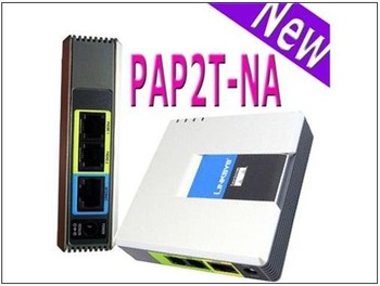 Newest Portable UNLOCKED LINKSYS PAP2T-NA SIP VOIP Phone Adapter with 2 Ports