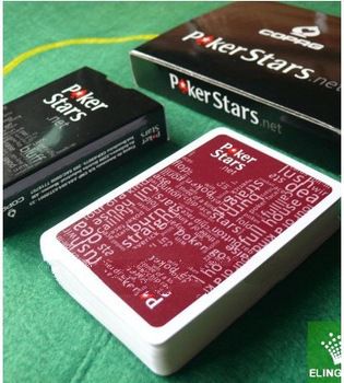 On Sale! Free shipping one Wine red and one black Scrub plastic playing cards poker stars