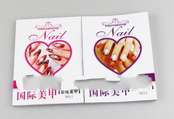 Pro Painting  Nail Art Book 2pcs/lot Instructions in English Beauty Salon Nails Pattern Magazine Fre